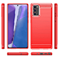 Pikkukuva 2 / 2: Carbon Flex Suojakotelo Samsung Galaxy Note 20 5G / Note 20 - Punainen Red