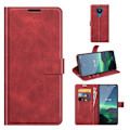 Miniatyrbillede 2 af 2: Wallet-style Læder Etui til Nokia 1.4 - Rød Red