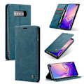 Miniatyrbillede 1 af 2: CASEME Samsung Galaxy S10 Plus auto-absorberet læder flip etui - Blå Blue