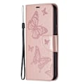 Miniatyrbild 3 av 6: Butterfly läder Xiaomi 13 Lite / Xiaomi Civi 2 fodral - Rosa Rosa