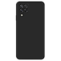 Miniatyrbillede 1 af 2: Skråt gummicover mod fald til Samsung Galaxy A22 4G - Sort Black