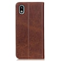 Miniatyrbillede 2 af 2: Sony Xperia Ace III flip etui i ægte læder med pung – Brun Brown
