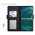 Pikkukuva 2 / 2: Phone Suojakotelo With Make-up Mirror And Slick Design For Sony Xperia 5 III - Musta Black