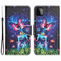 Miniatyrbillede 1 af 2: Wonderland Samsung Galaxy A22 5G Flip Etui - Bottle / Sommerfugl Multicolor