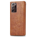 Miniatyrbild 2 av 2: Läder Samsung Galaxy Note 20 Ultra 5G / Samsung Galaxy Note 20 Ultra fodral med romb-design - Brun Brun