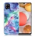 Miniatyrbillede 1 af 2: marmor Samsung Galaxy A42 5G etui - blå stjerne Sky Multicolor