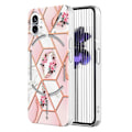 Miniatyrbillede 1 af 6: Marble Nothing Phone (1) Etui - Lyserøde Blomster Pink