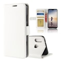 Miniatyrbillede 1 af 2: Crazy Horse Huawei P20 Lite PU læder flip etui - hvid White