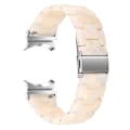 Miniatyrbillede 1 af 6: Samsung Galaxy Watch 5 / 5 Pro urrem i resin-stil - Fluorescerende Hvid White