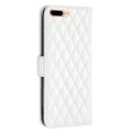Pikkukuva 2 / 2: Rombuskuvioinen matta läppäkotelo iPhone 7 Plus - Valkoinen White
