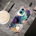 Miniatyrbilde 2 av 2: Marmordesign Xiaomi Redmi Note 11E deksel - Fargerike Kubefliser Multicolor