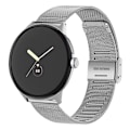 Miniatyrbillede 3 af 3: Google Pixel Watch milanesisk urrem i rustfrit stål - Sølv Silver grey