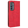 Pikkukuva 2 / 2: Bofink Vintage Motorola Moto Edge 2022 Nahkakotelo - Punainen Red