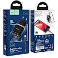 Miniatyrbillede 2 af 2: HOCO N4 Aspiring dual port charger set (for Micro)(EU) - Sort Black