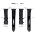 Miniatyrbild 2 av 5: Apple Watch Series 8 (41mm) klockarmband i äkta läder - Blå Blå