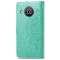Miniatyrbild 2 av 2: Mandala läder Nokia X10 / Nokia X20 fodral - Grön Grön