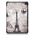 Miniatyrbillede 2 af 6: Amazon Fire 8 HD (2022) mønster tri-fold læder etui - Vintage Tårn Silver grey