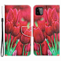 Pikkukuva 1 / 2: Wonderland Samsung Galaxy A22 5G Läppäkotelo - Tulip Red
