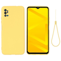 Pikkukuva 1 / 2: Matta nestesilikoninen kuori ZTE Blade A71 - Keltainen Yellow