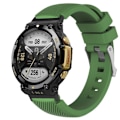 Pikkukuva 1 / 2: Amazfit T-Rex 2 twill design silikoni ranneke - Armeijan Vihreä Green