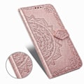 Pikkukuva 2 / 2: Mandala Samsung Galaxy A21s nahkakotelo - Ruusukulta Pink