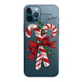Miniatyrbillede 1 af 2: iPhone 14 Pro Max julemønstertryk mobil cover ridsefast, slankt og fleksibelt etui - Sukkerstænger Til Jul Red