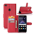 Miniatyrbillede 1 af 2: Honor 8 Lite stilfuldt og holdbart læder-etui - Rød Red