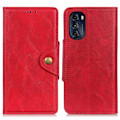 Miniatyrbillede 1 af 2: Alpha Motorola Moto G (2022) læder flip etui - Rød Red