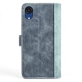 Miniatyrbillede 2 af 2: To-farvet Samsung Galaxy A03 Core læderetui - Blå Blue
