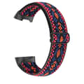 Miniatyrbillede 1 af 2: Elastisk nylon + mønstret urrem til Fitbit Charge 5 - Lyserød / Orange Multicolor