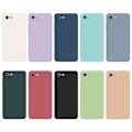 Miniatyrbillede 2 af 6: Skråt gummicover mod fald til iPhone SE (2022) / SE 2020 / 8 / 7 - Cyan Green