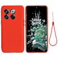 Pikkukuva 1 / 2: Matta nestesilikoninen kuori OnePlus Ace Pro / OnePlus 10T - Punainen Red