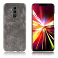 Miniatyrbild 1 av 2: Huawei Mate 20 Lite mobilskal plast syntetläder litchi textur - Grå Silvergrå