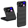 Miniatyrbillede 1 af 2: Blødt grebsformet cover til Samsung Galaxy Z Flip4 - Sort Black