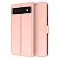 Pikkukuva 1 / 2: Sileä ja ohut premium-PU-nahkakotelo Google Pixel 6 - Ruusukulta Pink