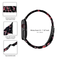 Miniatyrbillede 2 af 4: Urrem med 3 perler i resin-stil med klart cover til Apple Watch Series 3/2/1 42mm - Sort Pink Mix Black