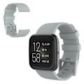 Miniatyrbild 1 av 2: Fitbit Versa 2 / Versa Lite silikon klockarmband - grå / Size: L Silvergrå