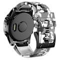 Miniatyrbild 1 av 4: 26 mm kamouflagemönstrat klockarmband i silikon för Garmin-klocka - Kamouflage Vit Vit