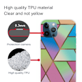 Miniatyrbilde 2 av 2: Marmordesign iPhone 13 Pro deksel - Rose / Grønn Og Blå Gradienter Multicolor