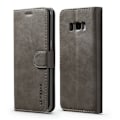 Miniatyrbillede 1 af 2: LC.IMEEKE Samsung Galaxy S8 Etui med elegant look - Grå Silver grey