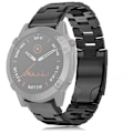 Miniatyrbillede 1 af 2: 26 mm urrem i titaniummetal til Garmin-ur - Sort Black