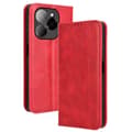 Pikkukuva 1 / 2: Bofink Vintage Tecno Spark 20 Pro nahkakotelo - Punainen Red