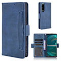 Miniatyrbillede 1 af 2: Modern-styled Læder Pung Etui til Sony Xperia 5 Iii - Blå Blue