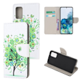 Pikkukuva 1 / 2: Wonderland Samsung Galaxy S20 flip kuoret - Vihreä Puu Multicolor