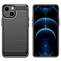 Pikkukuva 2 / 2: Carbon Flex Suojakotelo iPhone 13 - Musta Black