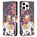 Pikkukuva 1 / 2: Wonderland iPhone 14 Pro flip kuoret - Kukka Ja Norsu Multicolor