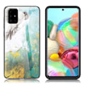 Miniatyrbillede 1 af 2: Fantasy Marble Samsung Galaxy A71 cover - Smaragd Multicolor