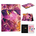 Pikkukuva 1 / 2: iPad 10.2 (2019) tyylikäs kuvio nahkainen flip-kotelo - Rock Multicolor