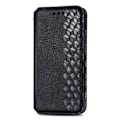 Miniatyrbillede 2 af 2: Læder Etui med A Stilfuldt Rhombus Tryk til Google Pixel 7 Pro - Sort Black