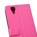 Miniatyrbillede 2 af 2: Acer Liquid Z630 læder-etui m. kortholder - Hot Pink Pink